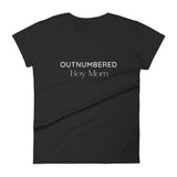 Outnumbered Boy Mom Women's short sleeve t-shirt