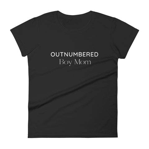 Outnumbered Boy Mom Women's short sleeve t-shirt